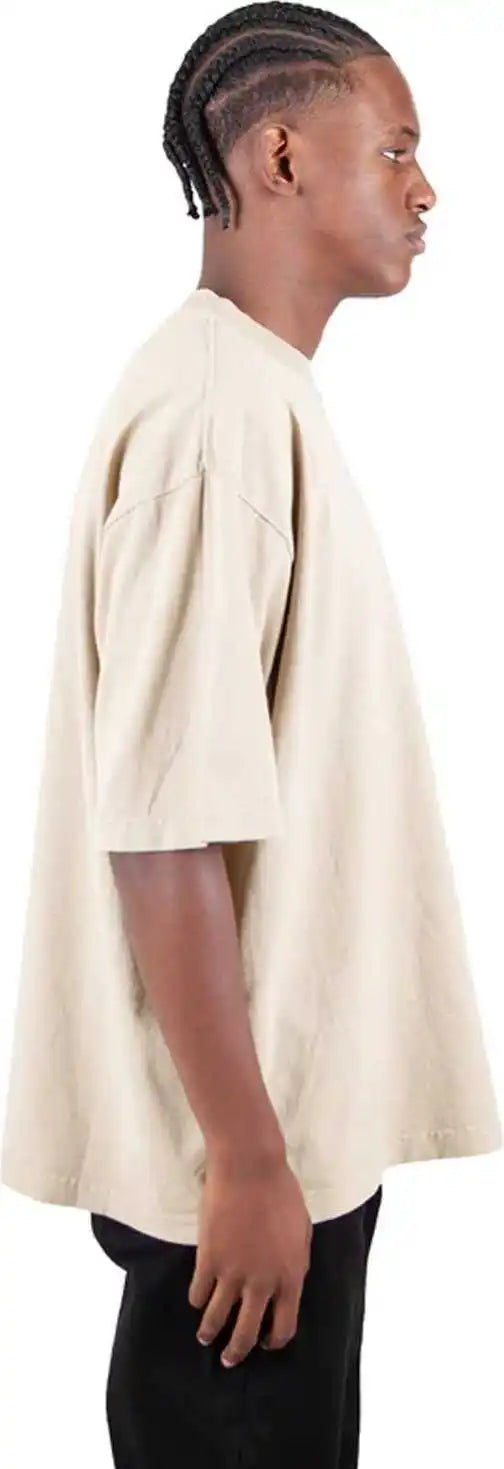 Shaka Wear Shgdd Adult Garment Dyed Drop Shoulder t Shirt Cream