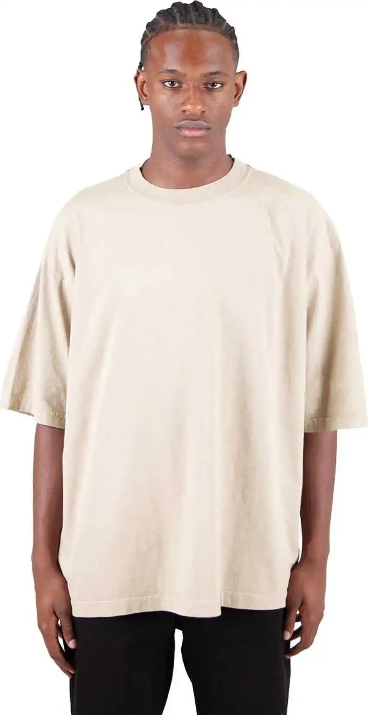Shaka Wear Shgdd Adult Garment Dyed Drop Shoulder t Shirt Cream