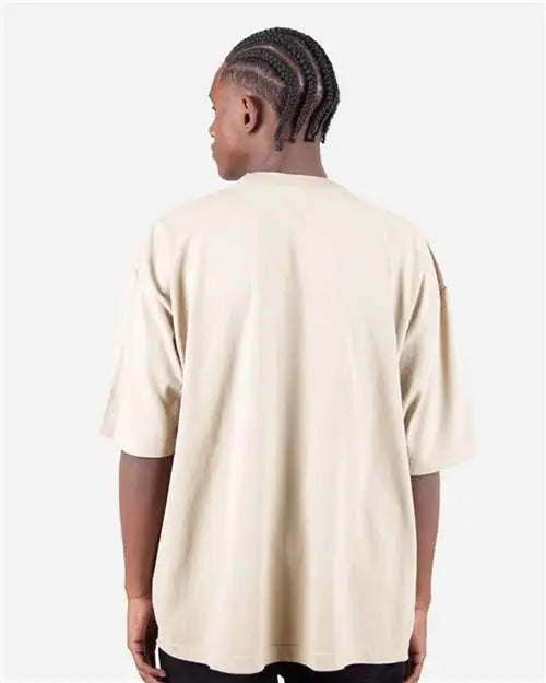 Shaka Wear Shgdd Garment-dyed Drop-shoulder T-shirt - Cream