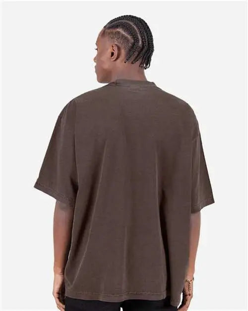 Shaka Wear Shgdd Garment-dyed Drop-shoulder T-shirt - Mocha