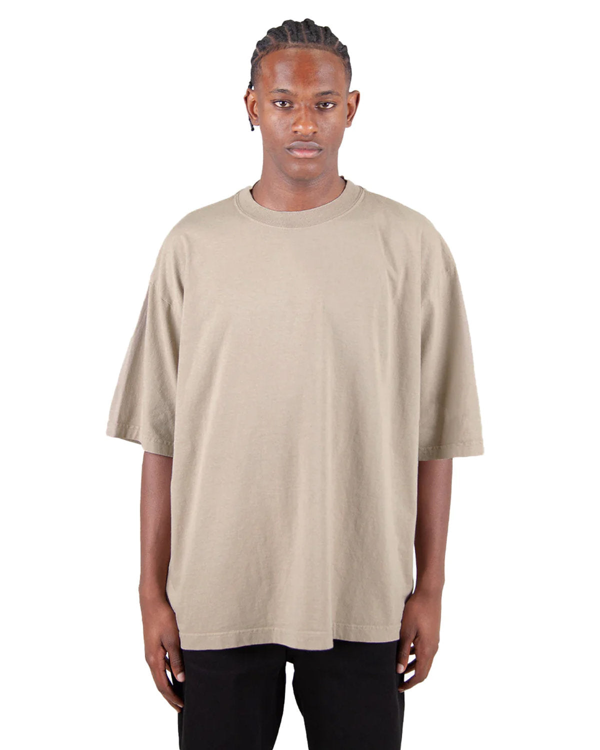 Shaka Wear Shgdd Garment-dyed Drop-shoulder T-shirt - Oatmeal