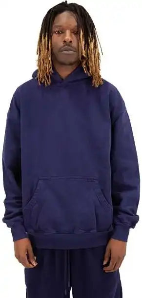Shaka Wear Shgdh Men’s Los Angeles Garment-dyed Hooded Sweatshirt - Navy