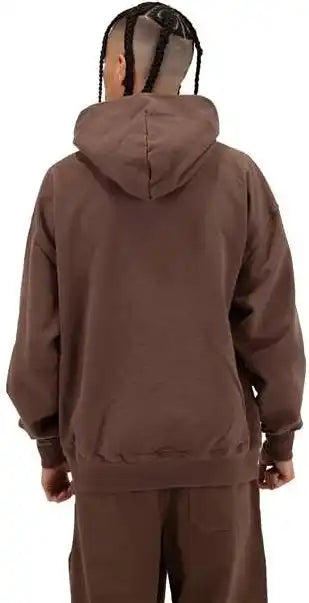 Shaka Wear Shgdh Men’s Los Angeles Garment-dyed Hooded Sweatshirt - Mocha