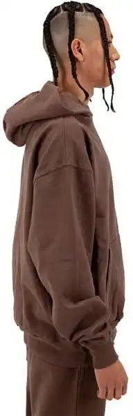 Shaka Wear Shgdh Men’s Los Angeles Garment-dyed Hooded Sweatshirt - Mocha