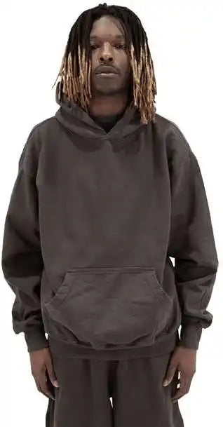 Shaka Wear Shgdh Men’s Los Angeles Garment-dyed Hooded Sweatshirt - Shadow