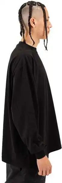 Shaka Wear Shgdls Men’s Garment-dyed Long Sleeve T-shirt - Black