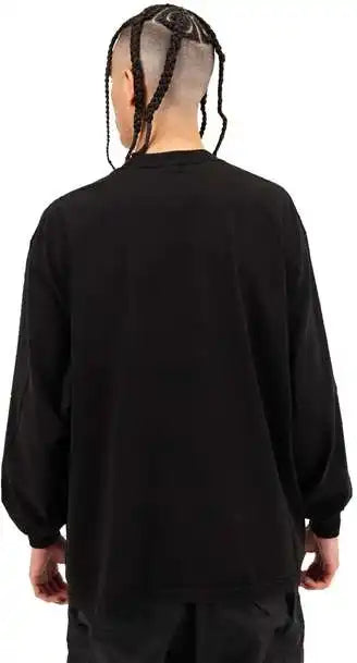 Shaka Wear Shgdls Men’s Garment Dyed Long Sleeve t Shirt Black