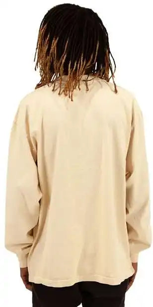 Shaka Wear Shgdls Men’s Garment Dyed Long Sleeve t Shirt Cream