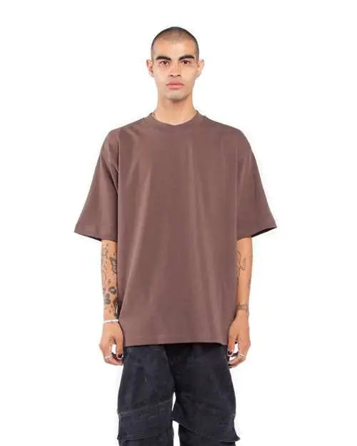 Shaka Wear Shgdn Garment-dyed Designer T-shirt - Mocha - Brown / s
