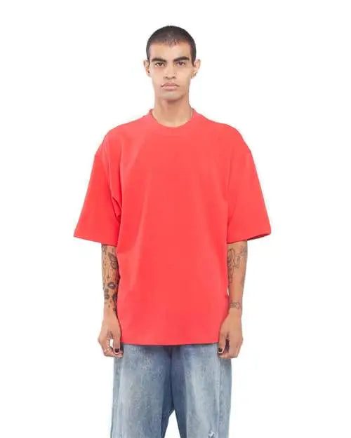 Shaka Wear Shgdn Garment-dyed Designer T-shirt - Red - s
