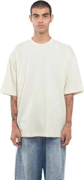 Shaka Wear Shgdn Men’s Garment-dyed Designer T-shirt - Cream