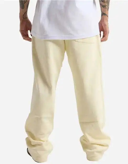 Shaka Wear Shgdssp Men’s Garment Dye Straight Leg Sweatpants - Cream