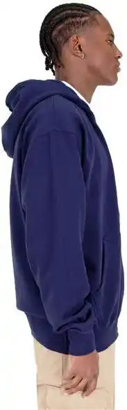 Shaka Wear Shgdz Men’s Garment-dyed Double-zip Hooded Sweatshirt - Navy