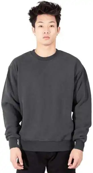 Shaka Wear Shgfc Men’s Los Angeles Garment-dyed Crewneck Sweatshirt - Shadow