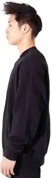 Shaka Wear Shgfc Men’s Los Angeles Garment-dyed Crewneck Sweatshirt - Black