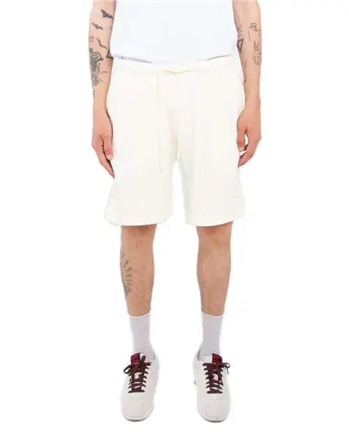 Shaka Wear Shgfs Garment-dyed Fleece Shorts - Cream