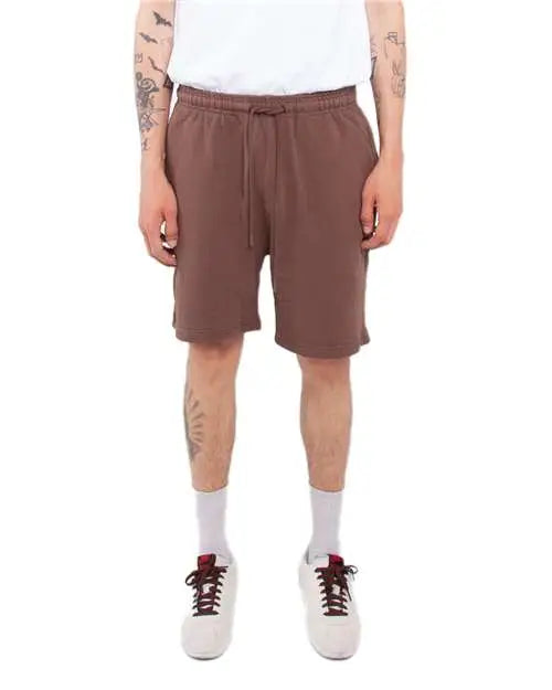 Shaka Wear Shgfs Garment-dyed Fleece Shorts - Mocha