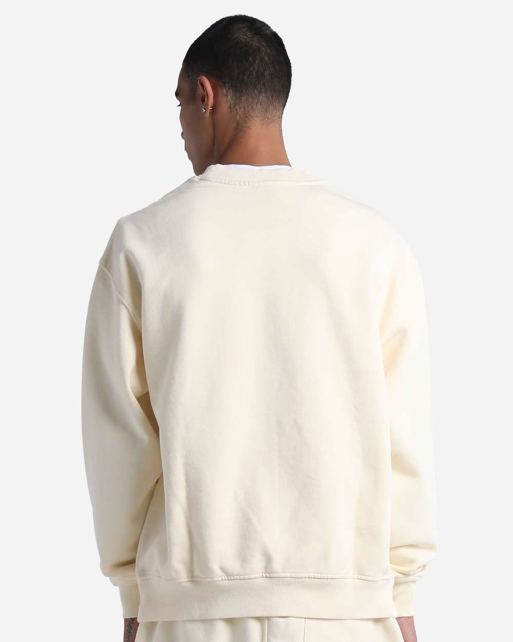 Shaka Wear Shgmc Unisex Max Heavy Fleece Garment-dyed Crewneck Sweatshirt - Cream