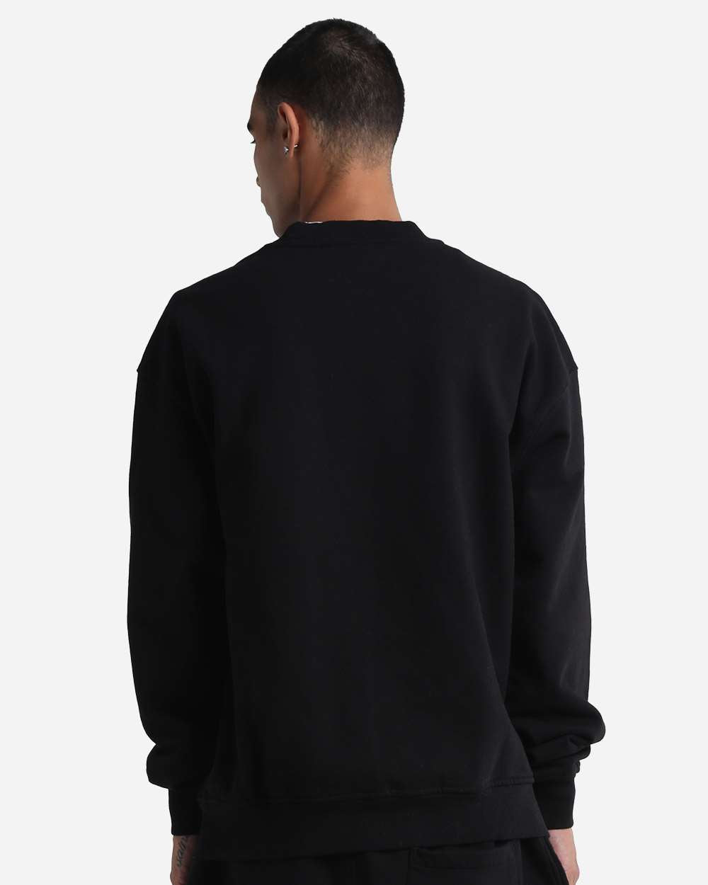 Shaka Wear Shgmc Unisex Max Heavy Fleece Garment-dyed Crewneck Sweatshirt - Black