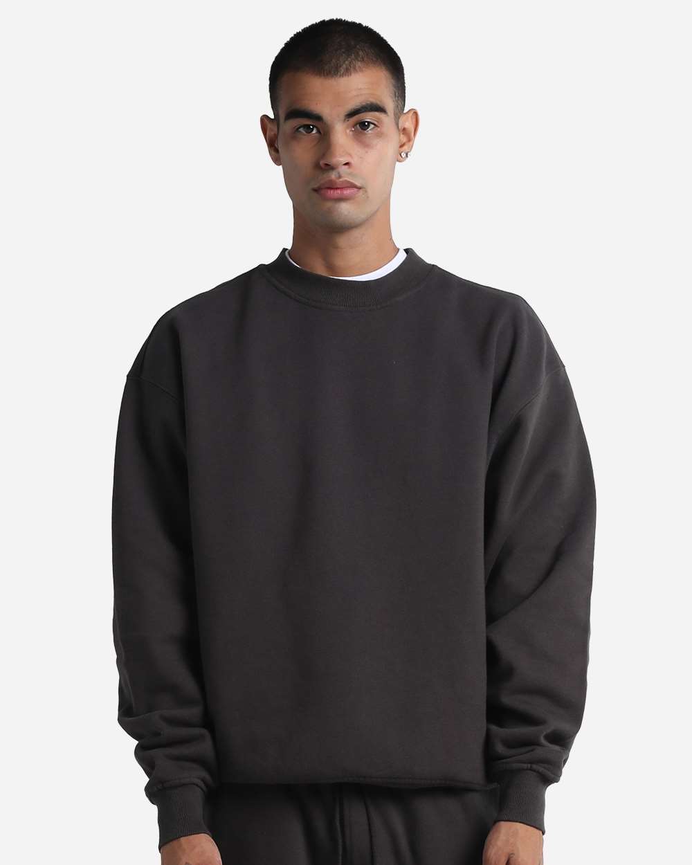 Shaka Wear Shgmc Unisex Max Heavy Fleece Garment-dyed Crewneck Sweatshirt - Shadow