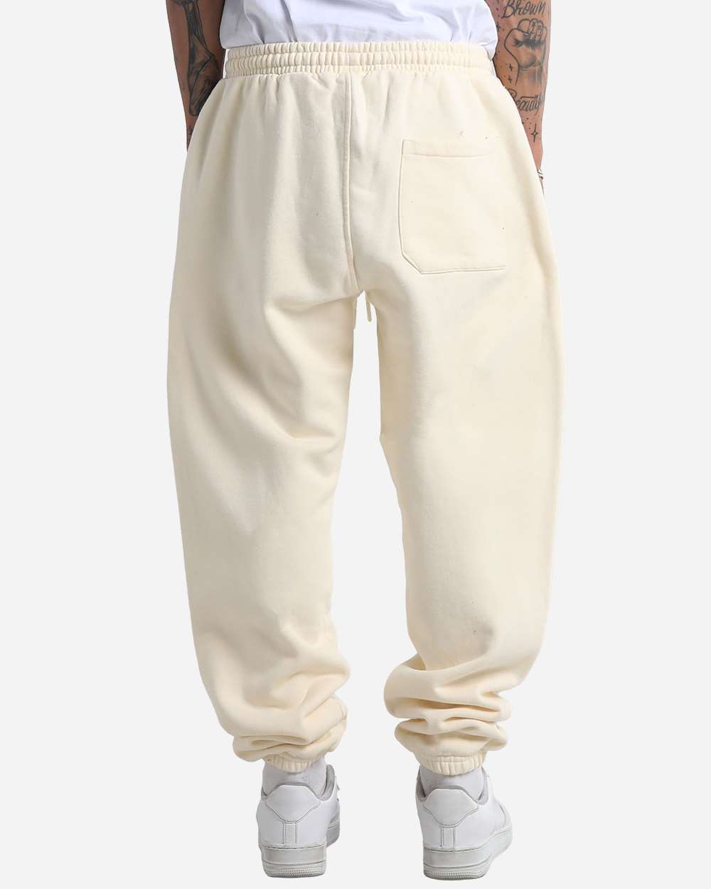 Shaka Wear Shgms Unisex Max Heavy Fleece Garment-dyed Sweatpants - Cream