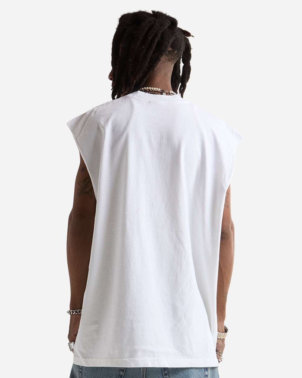 Shaka Wear Shgmt Unisex Garment-dyed Muscle Tee - White