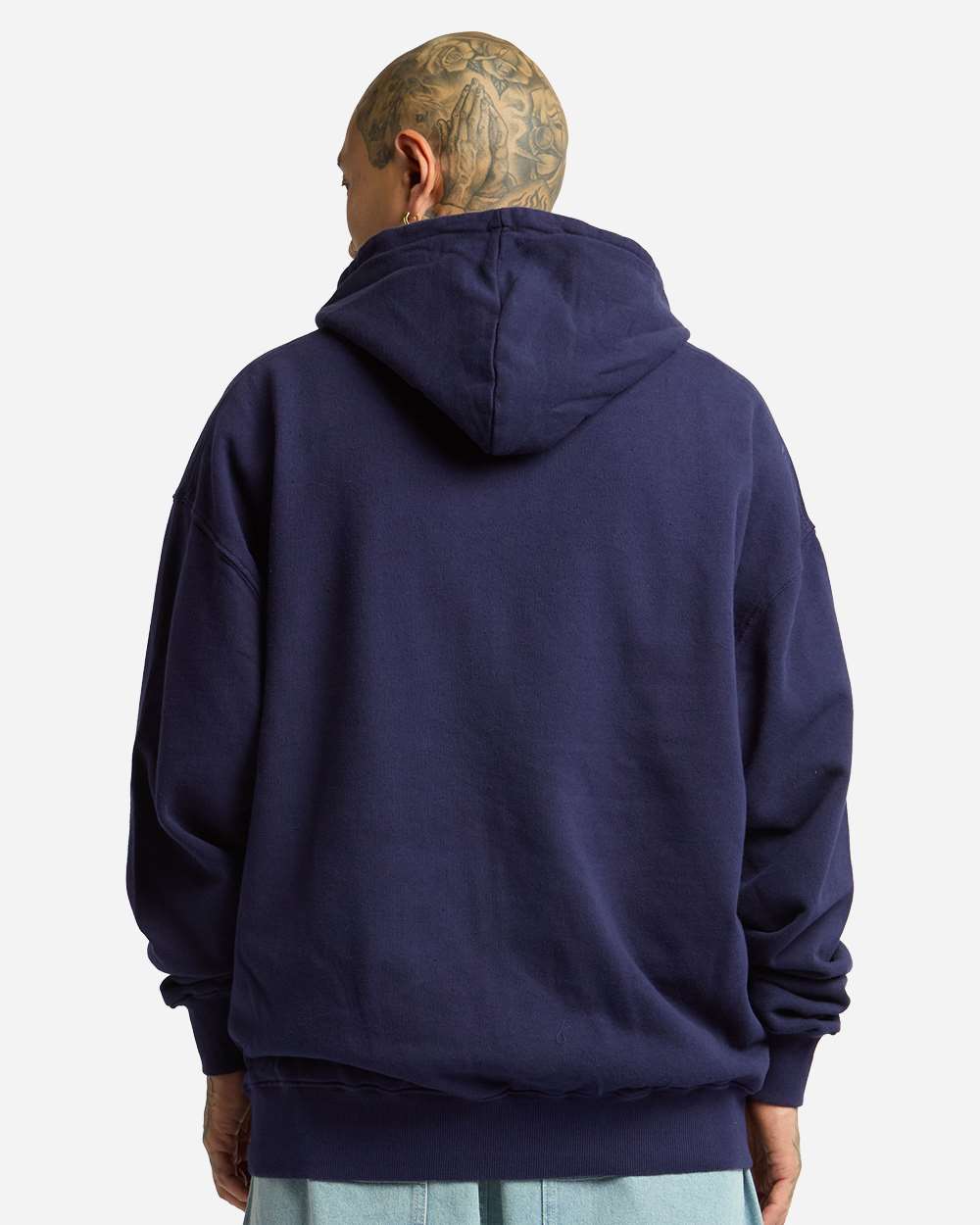 Shaka Wear Shgmz Unisex Max Heavy Fleece Garment-dyed Full-zip Hooded Sweatshirt - Navy