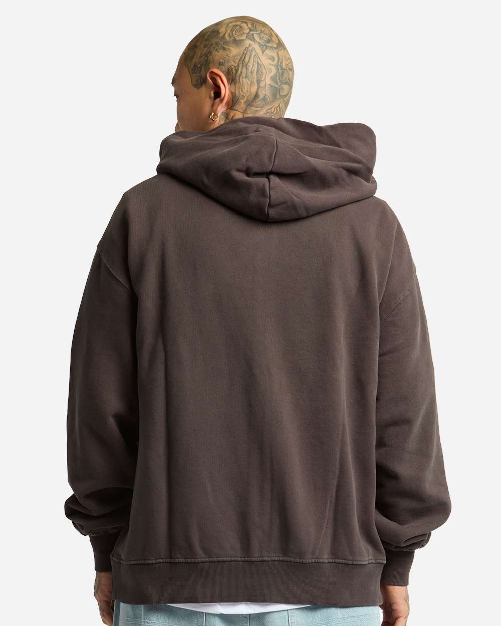 Shaka Wear Shgmz Unisex Max Heavy Fleece Garment-dyed Full-zip Hooded Sweatshirt - Shadow