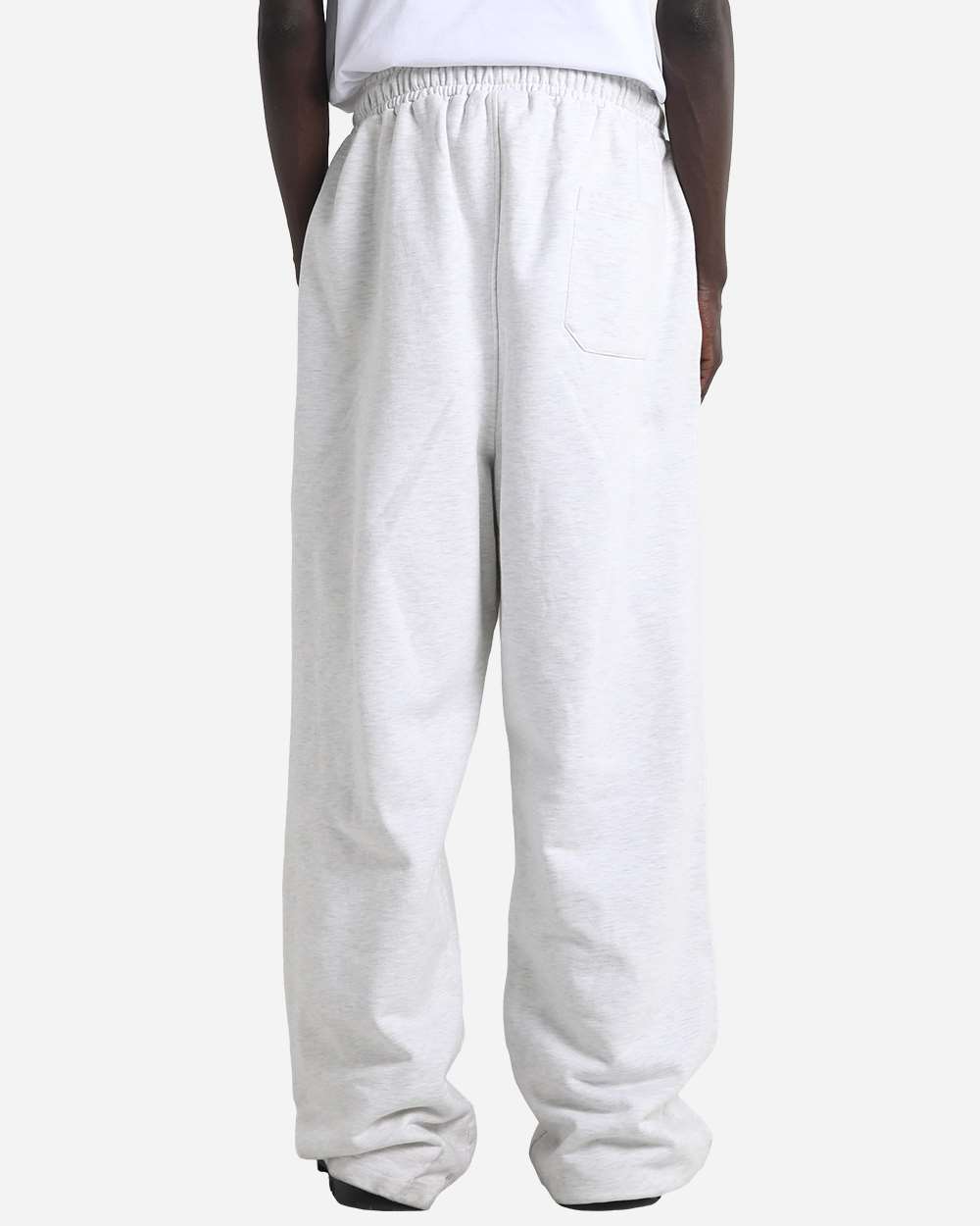 Shaka Wear Shgpf Unisex Garment-dyed Pleated Fleece Pants - Heather White