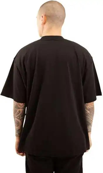 Shaka Wear Shgrs Men’s Garment-dyed Reverse T-shirt - Black