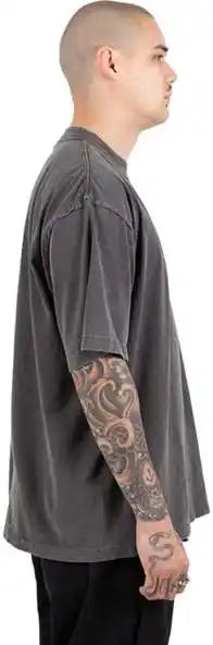 Shaka Wear Shgrs Men’s Garment-dyed Reverse T-shirt - Shadow