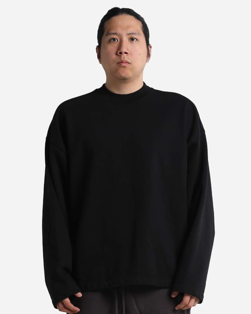 Shaka Wear Shgtl Unisex Garment-dyed Terry Long Sleeve T-shirt - Black