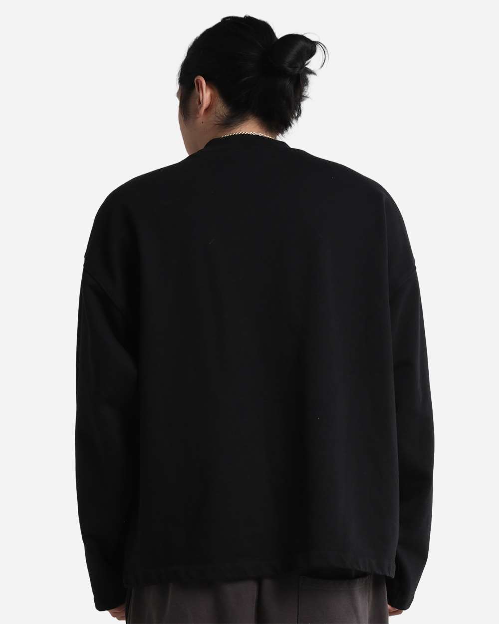 Shaka Wear Shgtl Unisex Garment-dyed Terry Long Sleeve T-shirt - Black