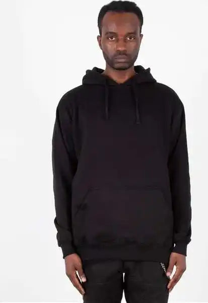Shaka Wear Shhfp Men’s Heavyweight Fleece Hooded Sweatshirt - Black