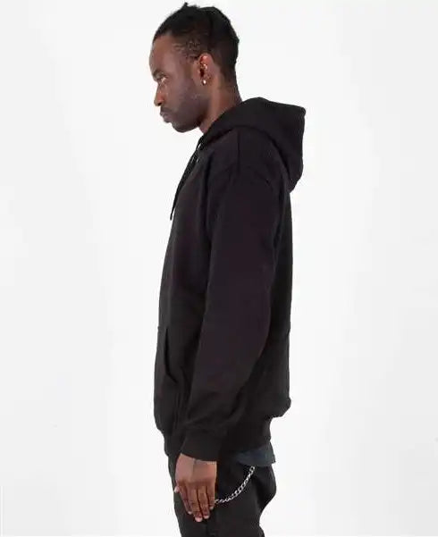 Shaka Wear Shhfp Men’s Heavyweight Fleece Hooded Sweatshirt - Black