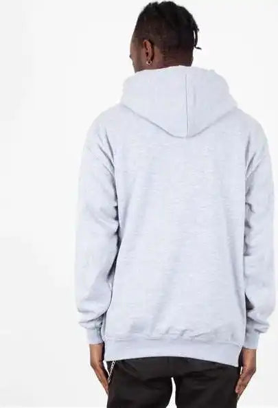 Shaka Wear Shhfp Men’s Heavyweight Fleece Hooded Sweatshirt - Heather Grey