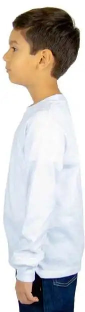Shaka Wear Shlsy Youth Active Long Sleeve T-shirt - White
