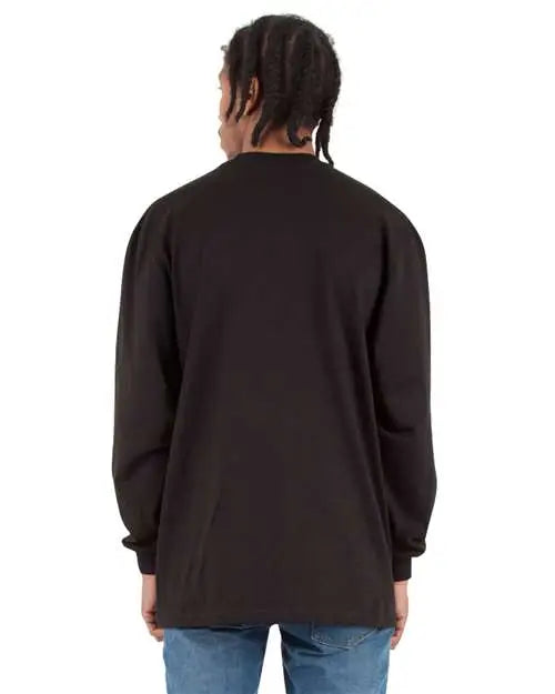 Shaka Wear Shmhls Max Heavyweight Long Sleeve T-shirt - Black - s