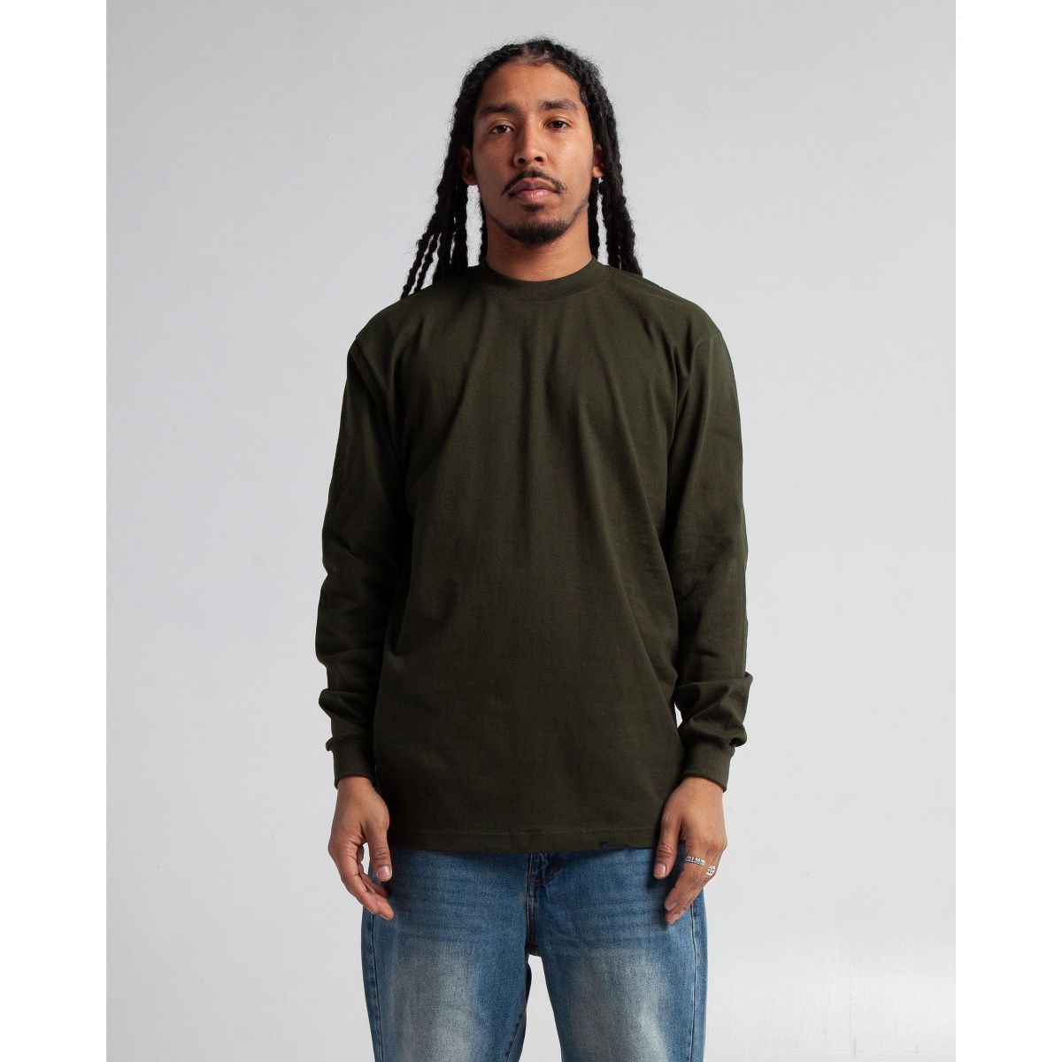 Shaka Wear Shmhls Max Heavyweight Long Sleeve T-shirt - Hunter Green