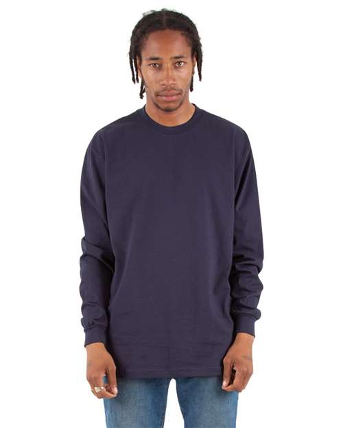 Shaka Wear Shmhls Max Heavyweight Long Sleeve T-shirt - Navy