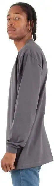 Shaka Wear Shmhls Men’s Max Heavyweight Long Sleeve t Shirt Dark Gray