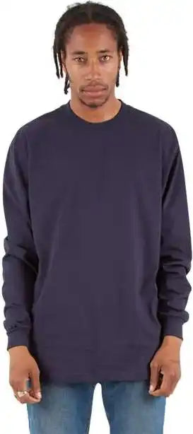 Shaka Wear Shmhls Men’s Max Heavyweight Long Sleeve t Shirt Navy