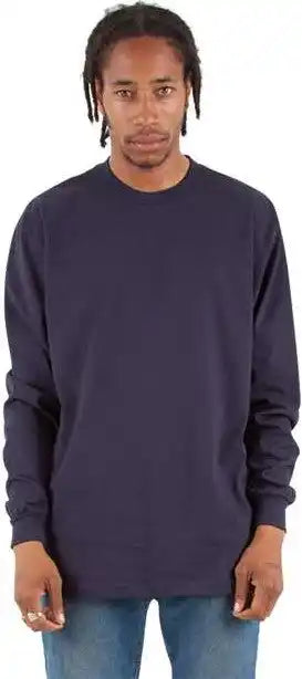 Shaka Wear Shmhlst Men’s Tall Max Heavyweight Long Sleeve T-shirt - Navy