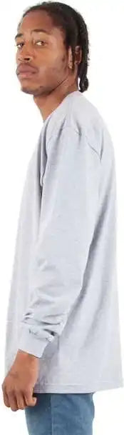 Shaka Wear Shmhlst Men’s Tall Max Heavyweight Long Sleeve T-shirt - Heather Grey