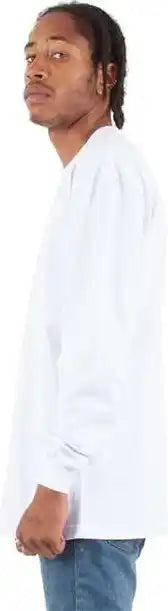 Shaka Wear Shmhlst Men’s Tall Max Heavyweight Long Sleeve t Shirt White