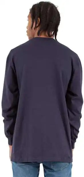 Shaka Wear Shmhlst Men’s Tall Max Heavyweight Long Sleeve T-shirt - Navy