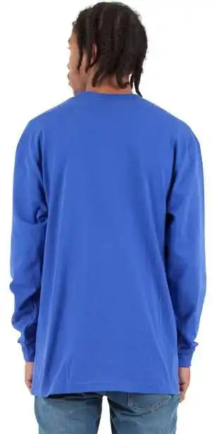 Shaka Wear Shmhlst Men’s Tall Max Heavyweight Long Sleeve t Shirt Royal