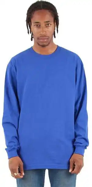 Shaka Wear Shmhlst Men’s Tall Max Heavyweight Long Sleeve t Shirt Royal