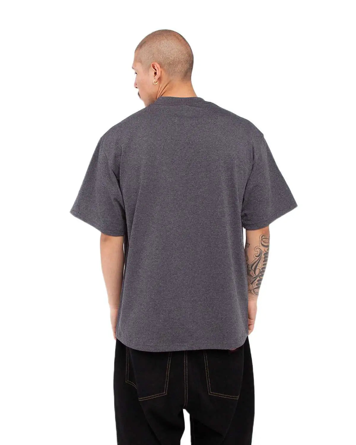 Shaka Wear Shmhss Adult 7.5 Oz Max Heavyweight T-shirt - Charcoal Gray Heather