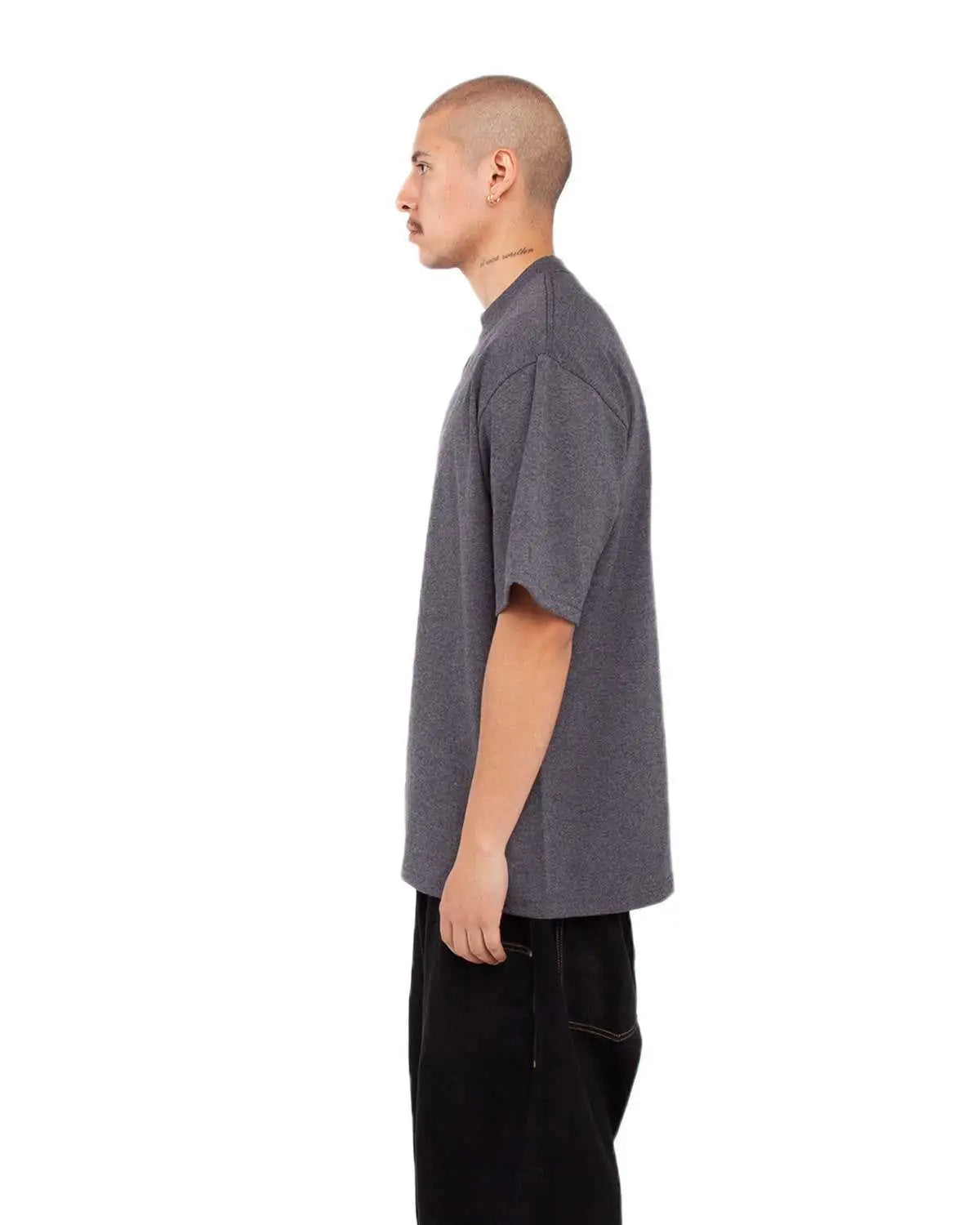 Shaka Wear Shmhss Adult 7.5 Oz Max Heavyweight T-shirt - Charcoal Gray Heather